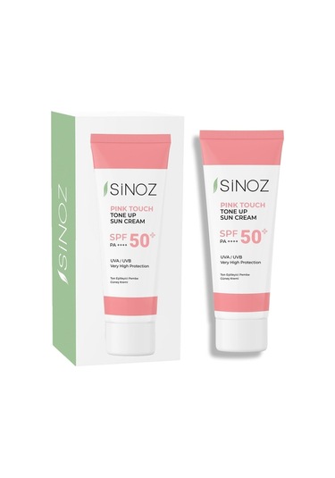 Sinoz Pink Touch SPF50+ Cilt Ton Eşitleyici Pembe Yüz Güneş Kremi 50 Ml.