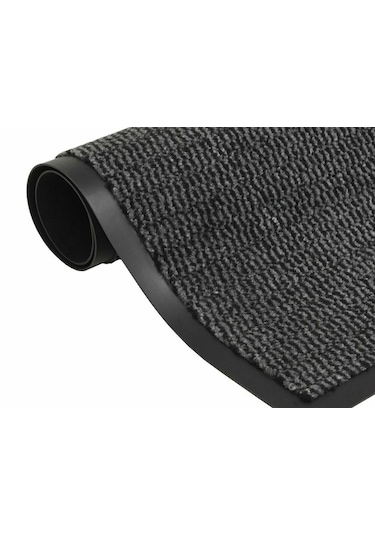 Gri Kapı Önü Paspas Nem Alıcı Paspas 80x120 Cm Antrasit - Gri