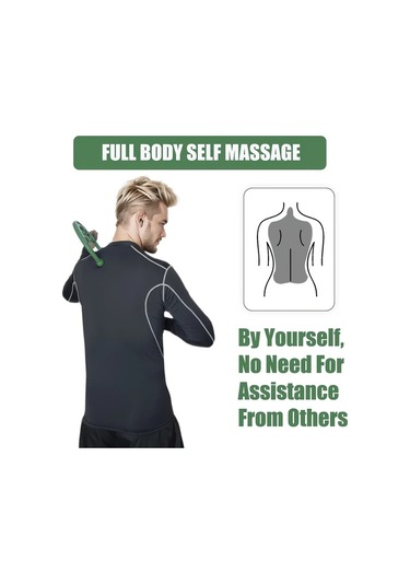 Willowhaven Yeşil S Şekilli Tetik Noktası Masaj Aleti Sırt Boyun Omuz Bacak Ayak Masajı Yeşil