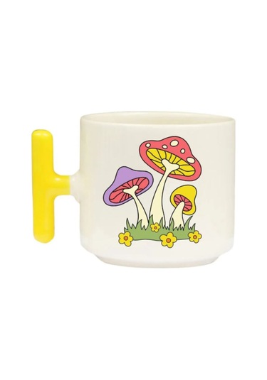 Mantar - T Kulp Kupa Beyaz