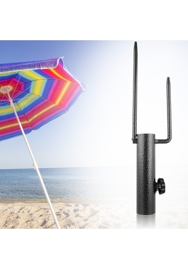Kosona Stalın Çelik Kumsal Şemsiye Tabanı - Su/kum Doldurulabilir, Rüzgar Dayanıklı, Taşınabilir, Sabit Konum Sağlar Diğer
