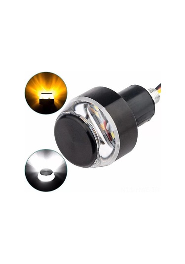 Honmex Motorcycle Işık Seti 2 Adet: Fren Ve Sinyal Işığı Birleşik, Yüksek Parlaklık Led, Su Geçirmez Abs Malzeme Beyaz-sarı