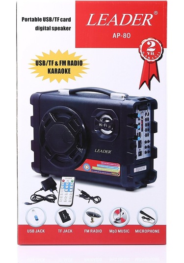 Leader Ap-80 Toplantı Amfisi Usb/sd-fm