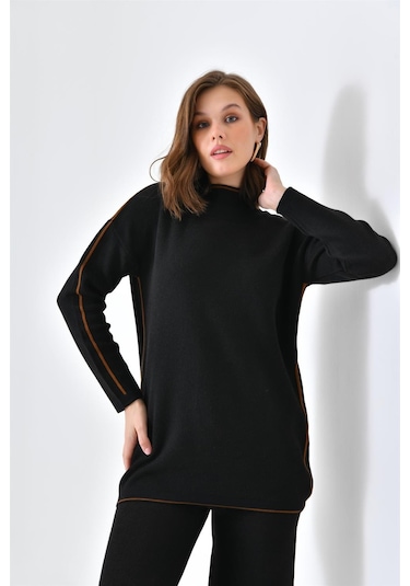 Ftz Women Kadın Çizgili İkili Takım Siyah 20563-siyah Siyah