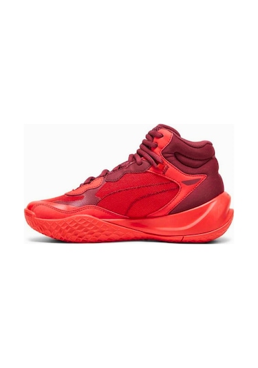 Puma Playmaker Pro Mid Jr Kırmızı Unisex Basketbol Ayakkabısı 37833013 Kırmızı