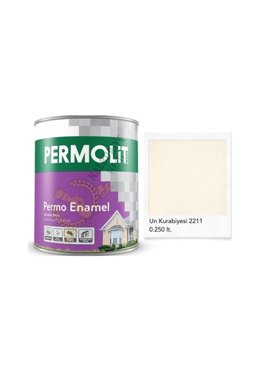 Permolit Enamel Sentetik Yağlı Boya Un Kurabiyesi 0.250 Lt. 250 ML