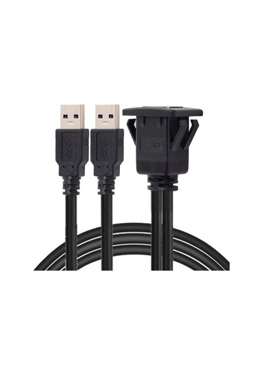 Ebitda Usb 3.0 Çift Uzatma Aux Kablosu 1m Cbtx Su Geçirmez Araba Kullanımı