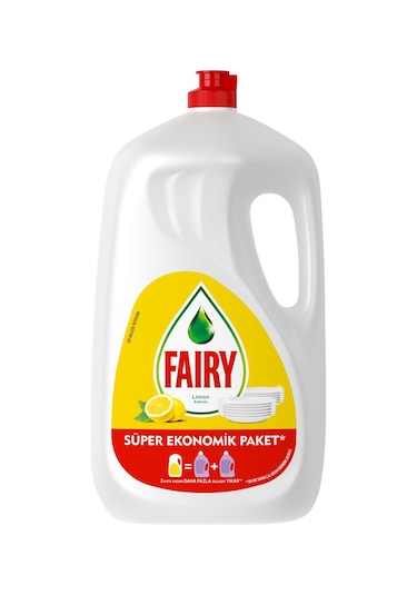 Fairy 2600 ml Sıvı Bulaşık Deterjanı Süper Ekonomik Paket Limon K