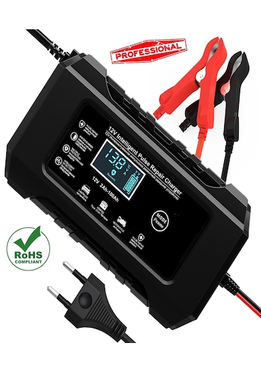 Rj-c1 12v 6a Göstergeli Asitli Kurşun Aküler Için Desülfatör Akü Şarj Cihazı Takviye Değildir