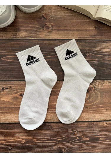 Kalal Çocuklar İçin Marka Pamuklu Çorap Seti 10 Çift Ve 5 Çift 321245243 Beyaz