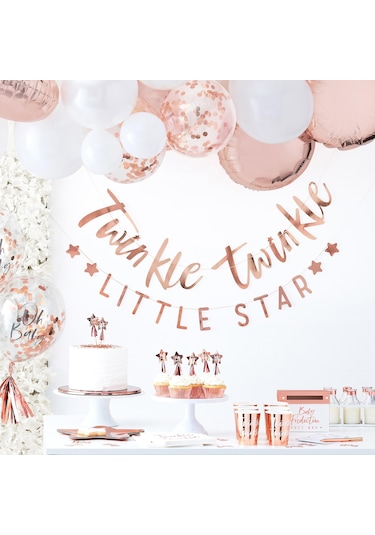 Baby Shower Asılan Süs - Rose Gold 0 - 99