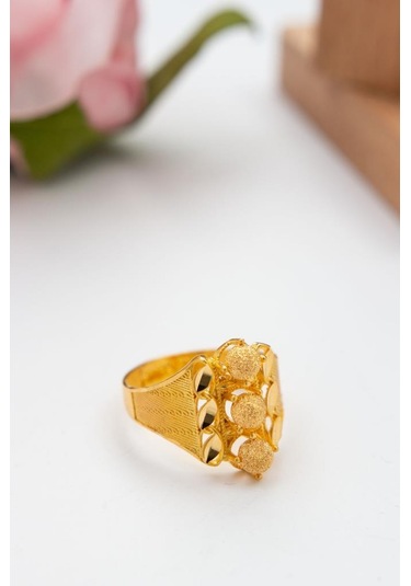 Latif Kuyumculuk 22 Ayar Altın Füzyon Döküm Kalemli Yüzük Lkyzk1521
