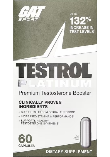 Gat Testol Platinum Premium Gh Testo Booster 60 Capsules