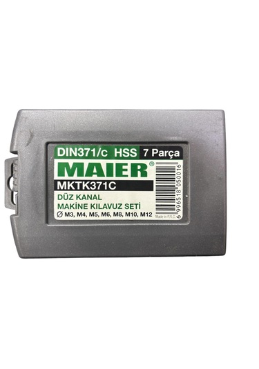 Maıer 7 Parça Düz Kılavuz Takımı