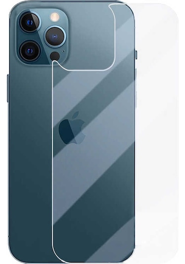 Apple Uyumlu iPhone 13 Pro Max Zore Back Maxi Glass Temperli Cam Arka Koruyucu