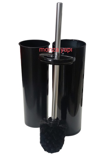 Primanova Cigo Çelik Çöp Kovası Soft Ve Wc Tuvalet Fırçası Siyah