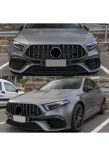 Mercedes W177 Gtr Ön Panjur Izgara Seti Krom-siyah 2018 Sonrası