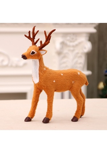 Novahub Yeni Yaratıcı Trompet Süsleme Simülasyon Noel Malzemeleri Küçük Geyik Elk Dekorasyon 15cm 15cm Kt Trompet 15cm