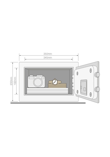 Yale Yüksek Güvenlikli Parmak Izli Compact Kasa Ysfb 200 Eb1