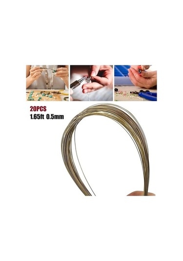 Pazly Takı Yapımı İçin 1.64ft Gümüş-bakır Alaşım Lehimleme Çubukları 20 Adet