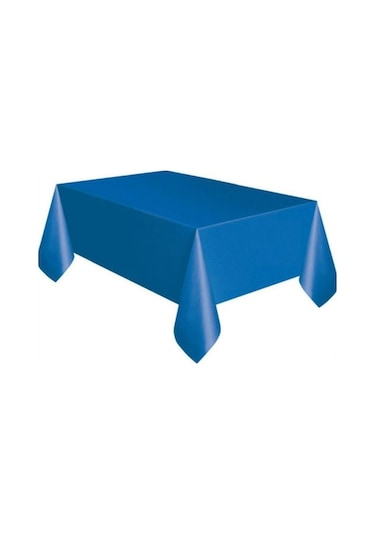 Tek Kullanımlık Plastik Masa Örtüsü Düz Renk Düğün Doğum Günü Partisi Masa Örtüsü Dikdörtgen Masa Örtüsü Silme Kapakları Mavi Mavi Mavi