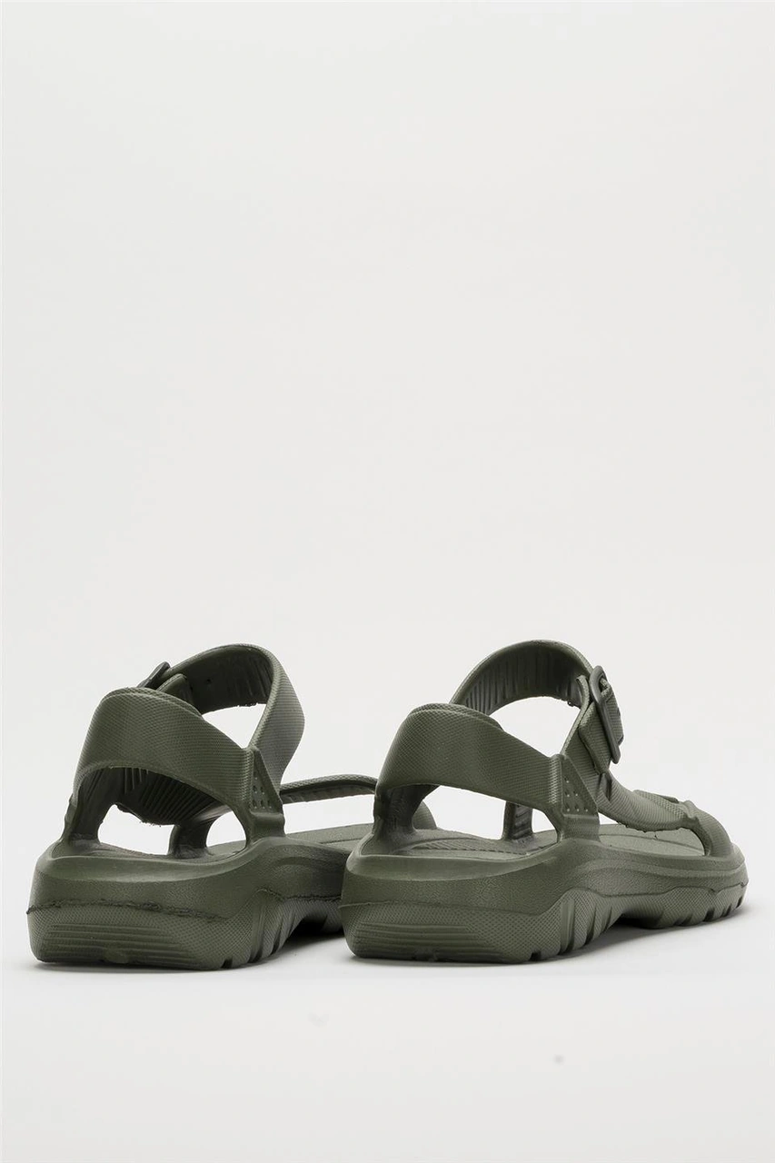 Unisex Eva Spor Kaymaz Yürüyüş Sandaleti Haki Haki