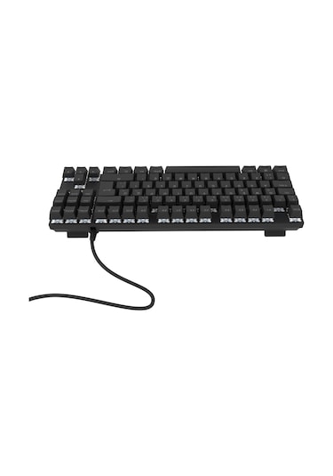 Hk410 Mekanik Kırmızı Switch 19 Mod Rgb Kablolu Siyah Tkl Türkçe Gaming Oyuncu Klavye