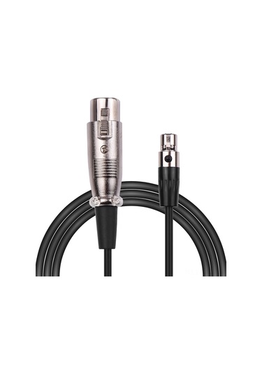 Yaleker 2m Siyah 4-pin Mini Xlr Ta4f 转xlr F Ses Kablosu - Abs+açık Bakır - Ses Kaybını Azaltır - Mikrofon, Hoparlör, Stüdyo Uygulamaları