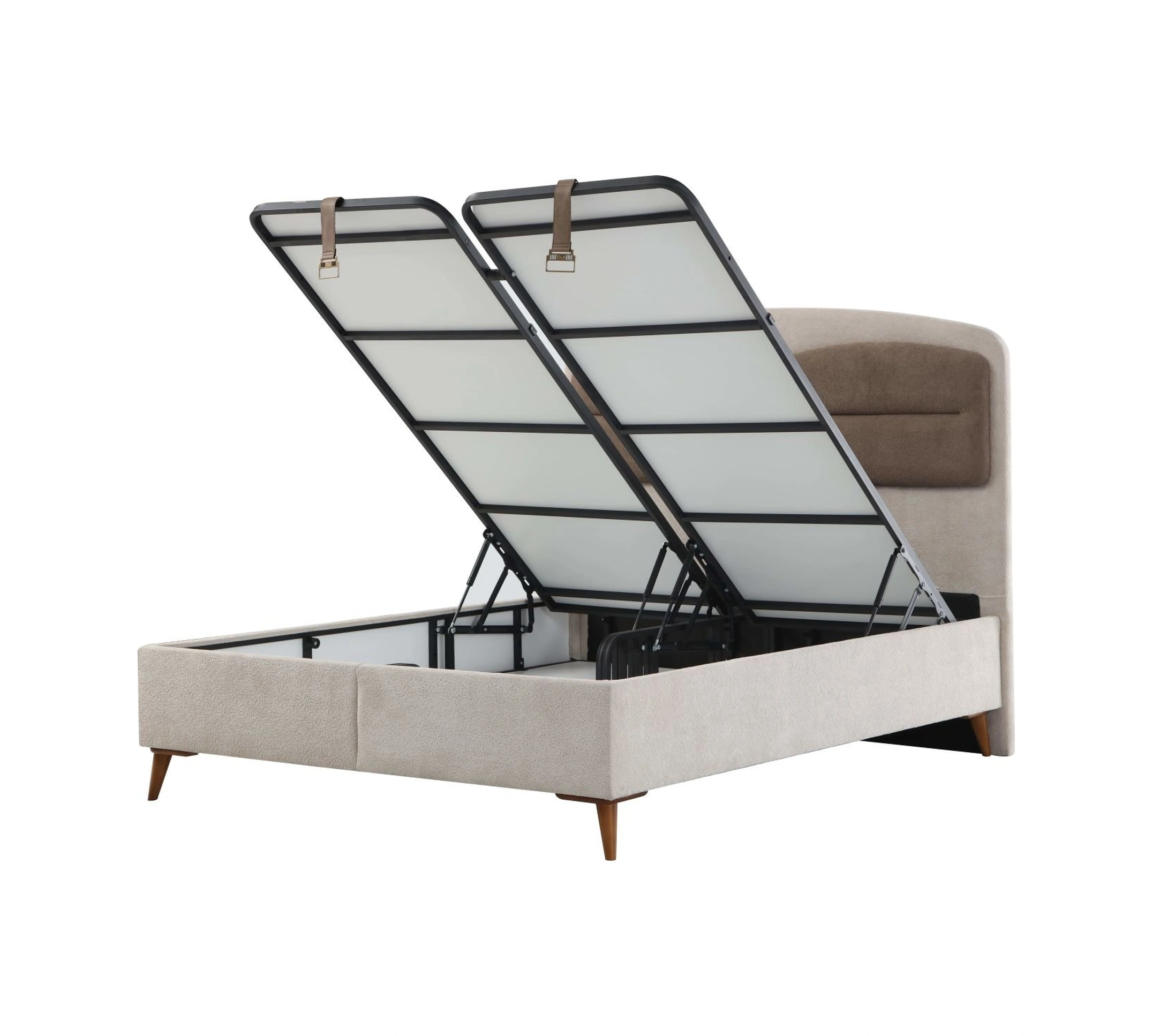 Retro Baza Başlık - Ceviz Ayak-coco03 -yastık Coco11 140x200 140 x 200 CM