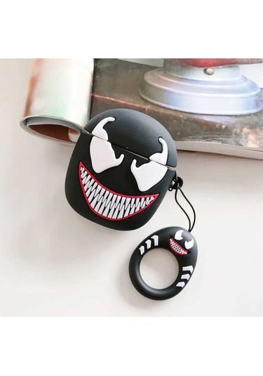 Iphone 3. Nesil Uyumlu Koruyucu Bluetooth Kulaklık Kılıfı Figürlü Venom Airpods 3. Nesil