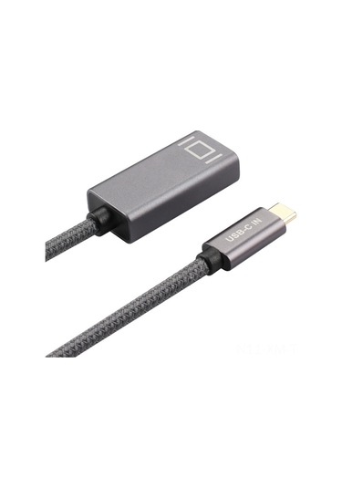 Ximistore9 Type-c Erkekden Mini Dp Dişiye Hdmı Kablosu 4k 60hz/2k 144hz Ses-video Senkronizasyonu Gri 0.2m