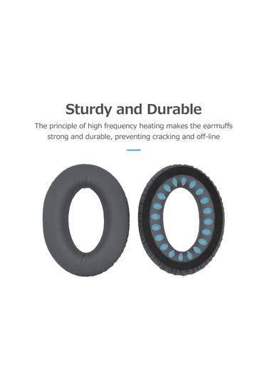 Youmex Bose Qc25/qc15/qc35 Uyumlu Protein Deri Hafıza Köpük Kulaklık Örtüsü - Siyah Siyah