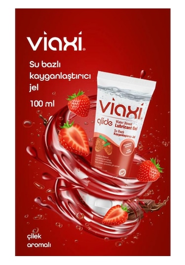 Viaxi Glide Çilekli Kayganlaştırıcı Jel 2 x 100 ML