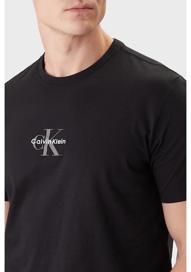 Calvin Klein Erkek T Shirt Lv04rb866g Ub1 Siyah Siyah