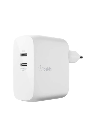 Belkin WCH013VFWH Çift USB-C Power Delivery GaN Duvar Şarj Cihazı