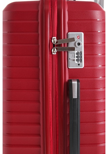 Ultra Dayanıklı 3'lü Set Valiz & Bavul Kırmızı-1389 Kırmızı