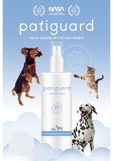 Patiguard Pet Nano Gümüş Evcil Hayvan Hijyen Bakım Spreyi 100 ML