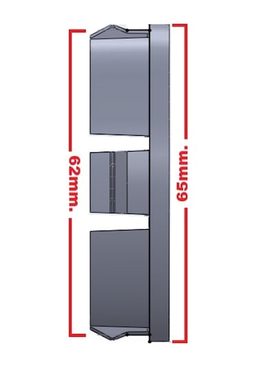 Jant Göbeği Bbs 65/62 62Mm Yuva 4'Lü Set Siyah Alüminyum