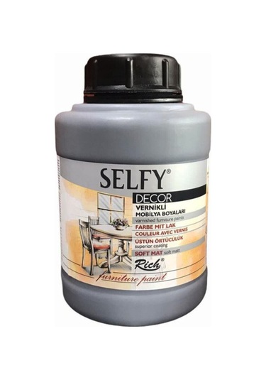 Rich Selfy Decor Akrilik Boya 1250 Cc Royal Gri Karışık