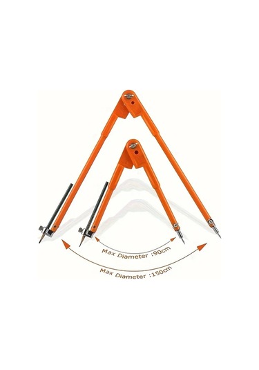 Honeybeeshop Profesyonel 40x150mm Ayarlanabilir Ahşap İşçiliği Kalem Pusulası Marangozluk Ve Çizim İçin Metal Çizgi İşaretleyici Ölçer