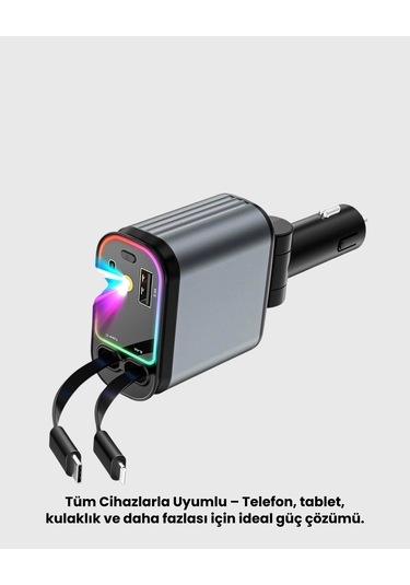 Renault, Peugeot, Citroen, Fiat Araçlar İçin Hızlı Şarjlı Araç Çakmaklık Adaptörü