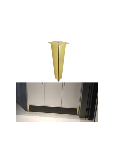 Sones Ayarlanabilir Tüm Alüminyum Mobilya Standı Ayakları, Yükseklik: 30cm Altın