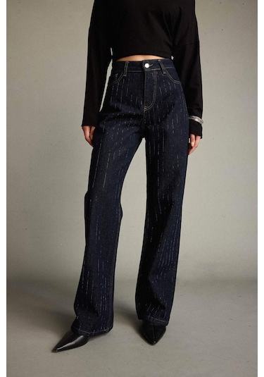 Defacto Relax Fit Düz Paça Jean Pantolon G3204ax25aunm26 Lacivert Defacto Relax Fit Düz Paça Jean Pantolon G3204ax25aunm26 Lacivert