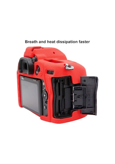 Nikon D780 İçin Puluz Soft Silikon Koruyucu Kılıf Kırmızı Diğer