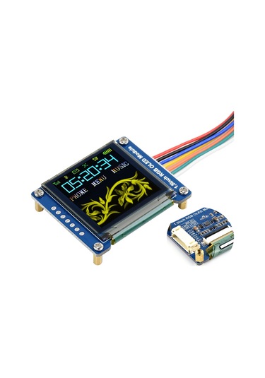 1.5inch Rgb Oled Ekran Modülü 128 128 Piksel, 65k Rgb Ekran Renkleri, Spı Arayüzü