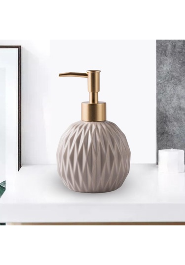 Suntek Seramik Sabunluk Ev Otel Tedarik Duş Şampuanı Bej Için