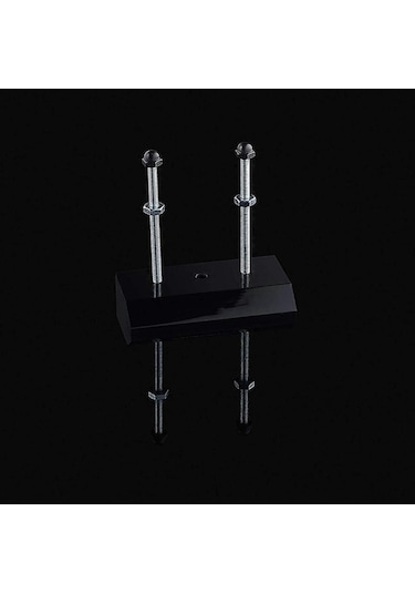 Tenfowee Siyah Akrilik Skateboard Duvar Montajı - Lüks Tip Gösterim Rafı 13x9x1cm Siyah