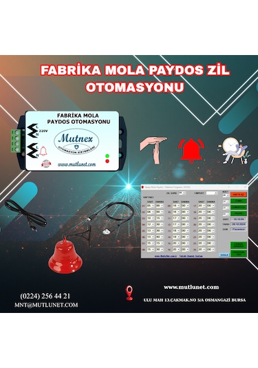 Fabrika Mola Zil Otomasyonu V5 2 Çan Destekli