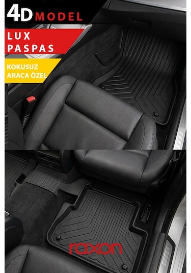 Raxon 2008+ Renault Kangoo 2 4d Premium Paspas Siyah 2lı