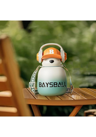 Dolıty Su Şişesi 22 Oz Sevimli Büyük Geniş Ağız Yeşil Yeşil